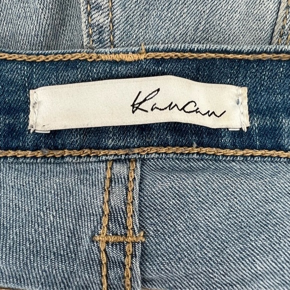KanCan Cuffed Hem Distressed Skinny Jeans Size 25 Women’s - Picture 2 of 5